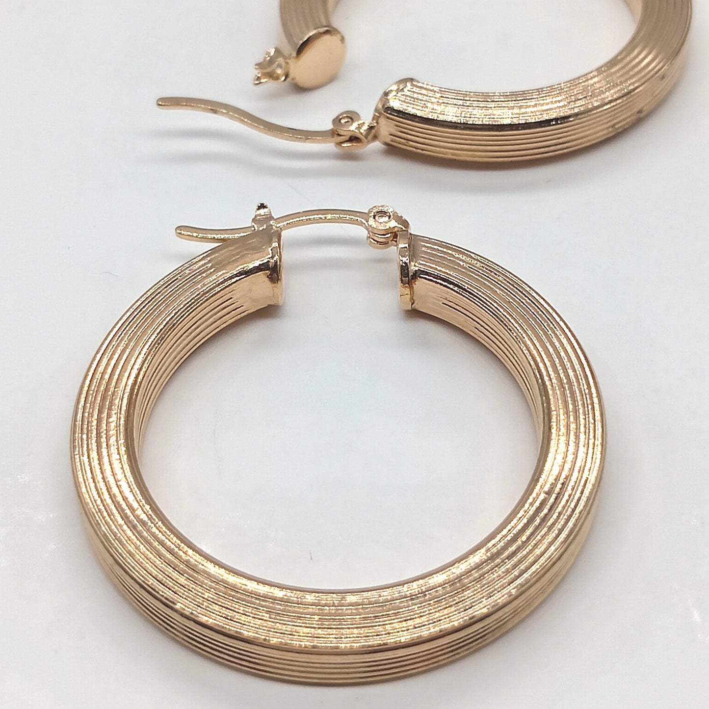 Aretes argolla estilo italiana 3 cm