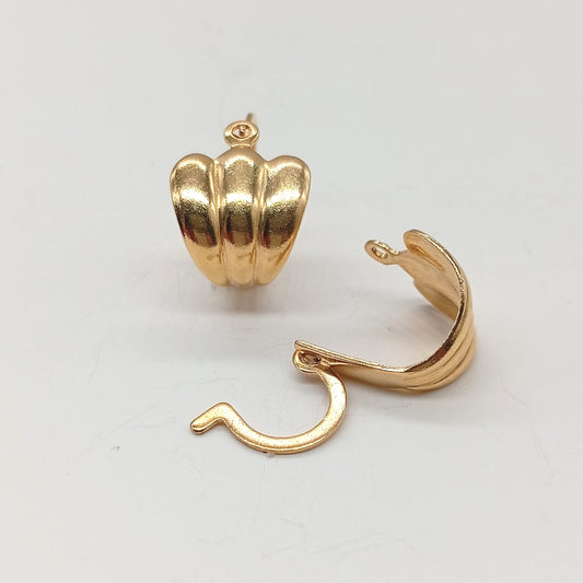 Aretes argolla estilo italiana