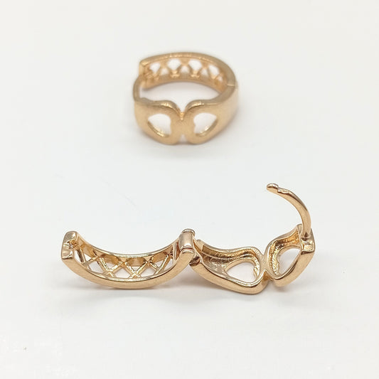 Aretes argolla huggie 1.5 cm