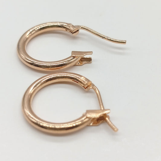 Aretes argolla estilo italiana 1.3 cm