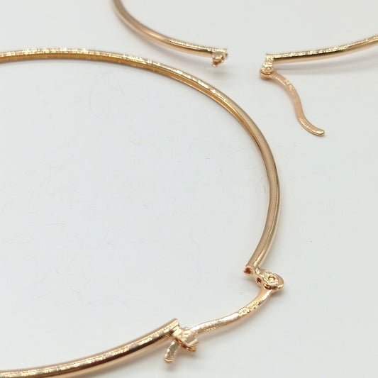 Aretes argolla estilo italiana 7 cm