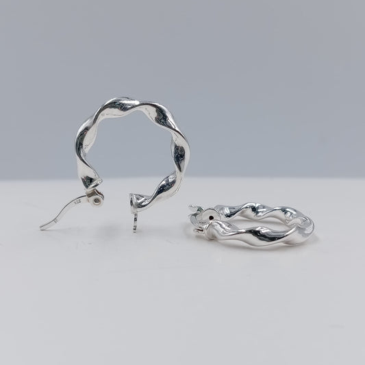 Aretes argolla estilo italiana 1.8 cm