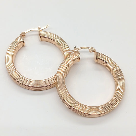 Aretes argolla estilo italiana 3 cm
