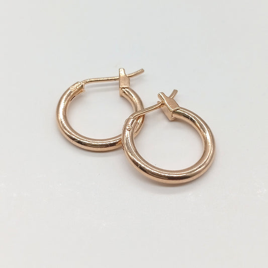 Aretes argolla estilo italiana 1.3 cm