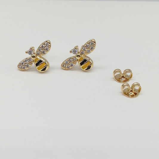 Arete corto abeja