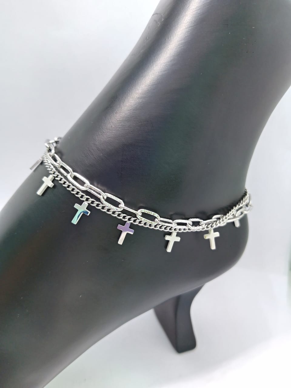 Tobillera Cruces