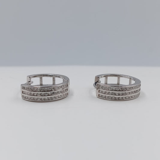 Aretes argolla huggie 1.7 cm