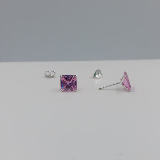 Arete chispa cuadrada 7 mm